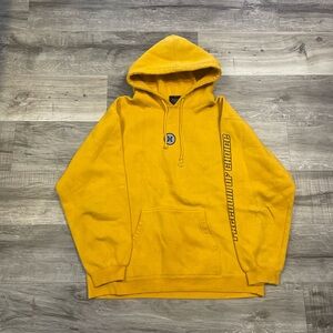 Yellow Hurley surfwear vintage hoodie